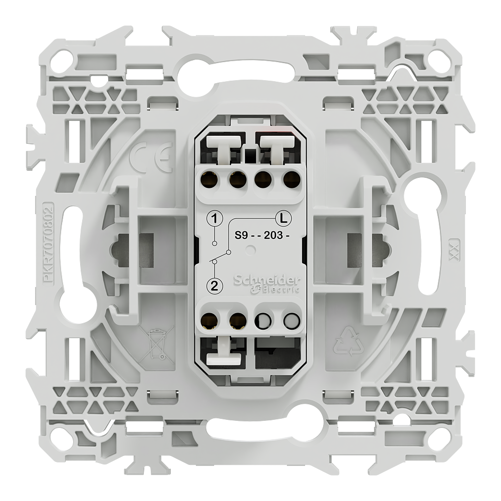 Odace va-et-vient ou pouss. levier blanc